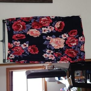 Floral print skirt